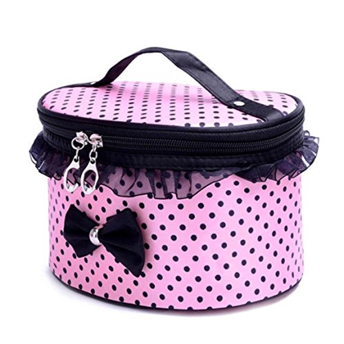 Flipco Polyester Vanity Box (Multicolored_BOW STORAGE BAG)