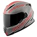 Speed and Strength SS1600 Cruise Missile Adult Street Motorcycle Helmet - Matte Grey/Red/Medium