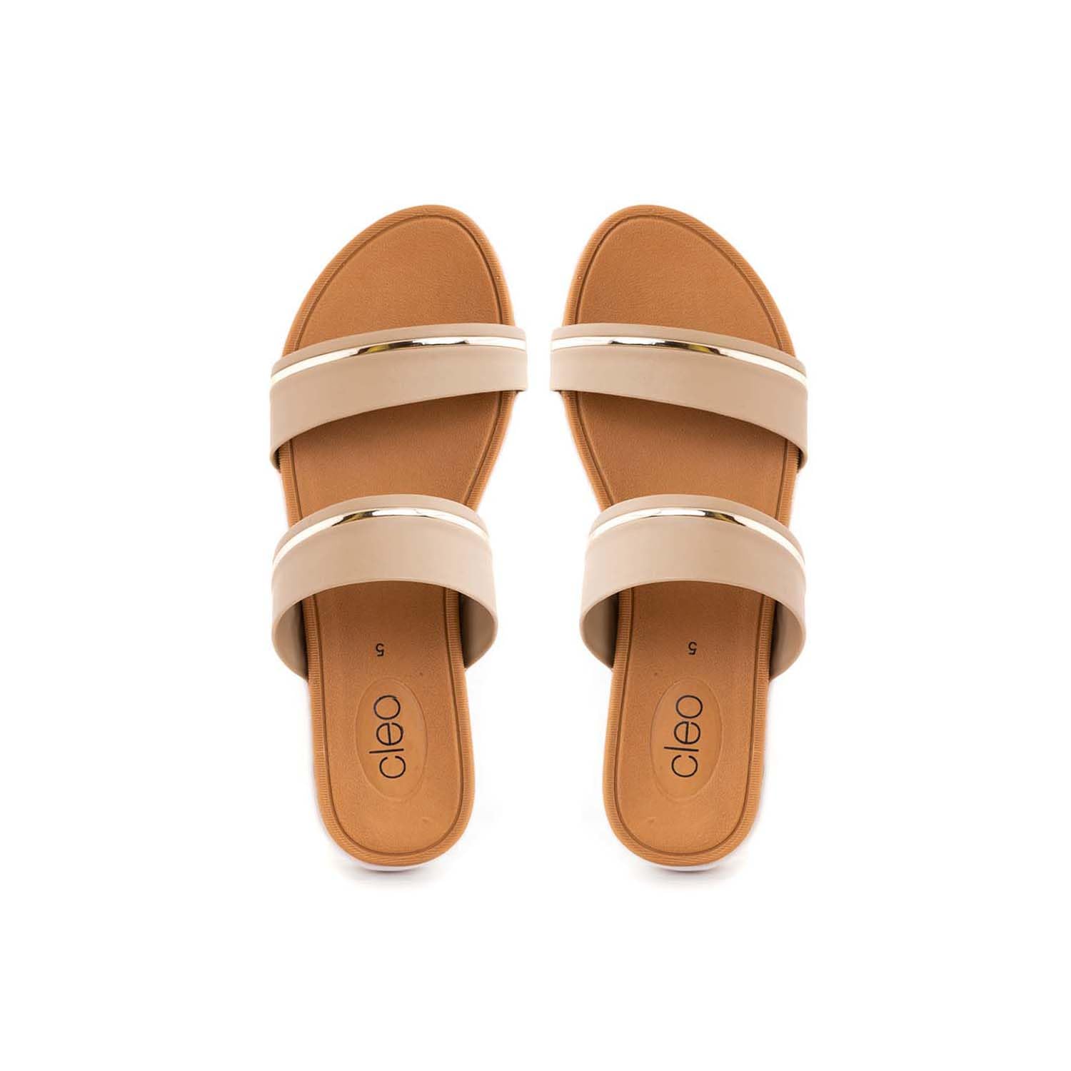 Khadims Cleo Beige Flat Slip On Sandal for Women (5611018) (B0CZXJM3P2) Amazon Price History, Amazon Price Tracker