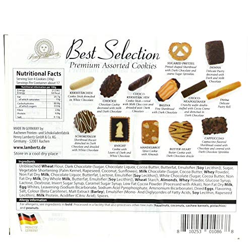 Lambertz Premium Assorted Cookies, 17.6 Ounce
