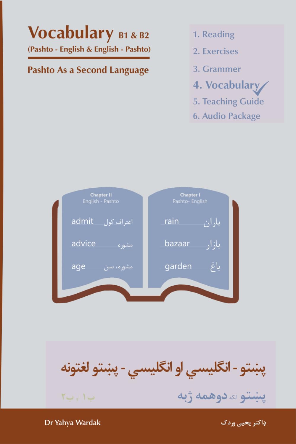 Vocabulary B1 & B2 (English-Pashto & Pashto-English): Pashto as a Second Language