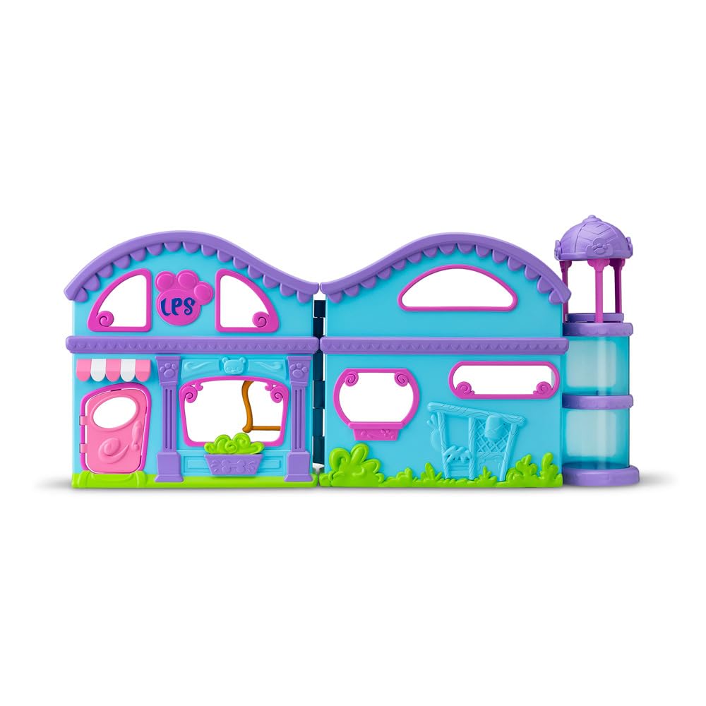 Littlest Pet Shop - La Grande Casa dei Pet Shop Deluxe - Set di Gioco con 4 Pet Shop Inclusi e 20 Accessori - Mini-figurine Animali da Collezione - Giocattolo per Bambini dai 4 Anni in su - BF00596