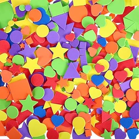 JIHUOO 1500 Pcs Self Adhesive Foam Stickers Cover