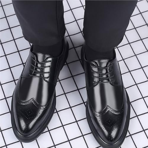 Men's Lace up Brogue Dress Shoes Business Casual Oxford Comfortable Breathable Classic Office Formal Wedding Work Footwear4