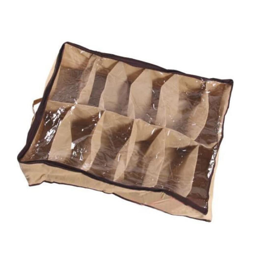 12 Pairs Tidy Under Bed Non-woven Fabric Shoe Storage Organizer Holder Box Closet Bag Case Shoe Racks