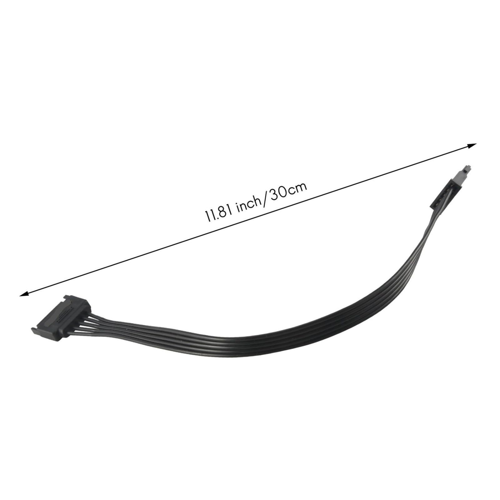 Generico Cavo di prolunga C9‑SATA da 15 pin 30 cm for HDD SSD