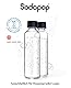 Sodapop Glasflaschen-Set Logan, Ersatzflaschen ausschließlich geeignet Wassersprudler Logan, 1x 600 ml, 1x 850 ml