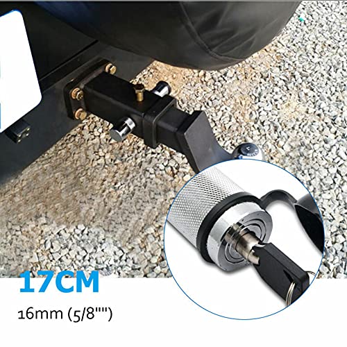 Lucchetto antifurto per blocco rimorchio Riloer, parte di bloccaggio del gancio di traino per gancio di traino 4WD da 5/8"