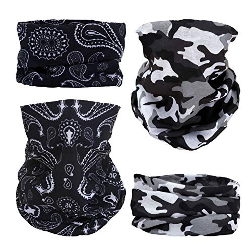 Image of Elastic Headwear Bandana Headband Half Face Mask Scarf Neck UV Sun Protection