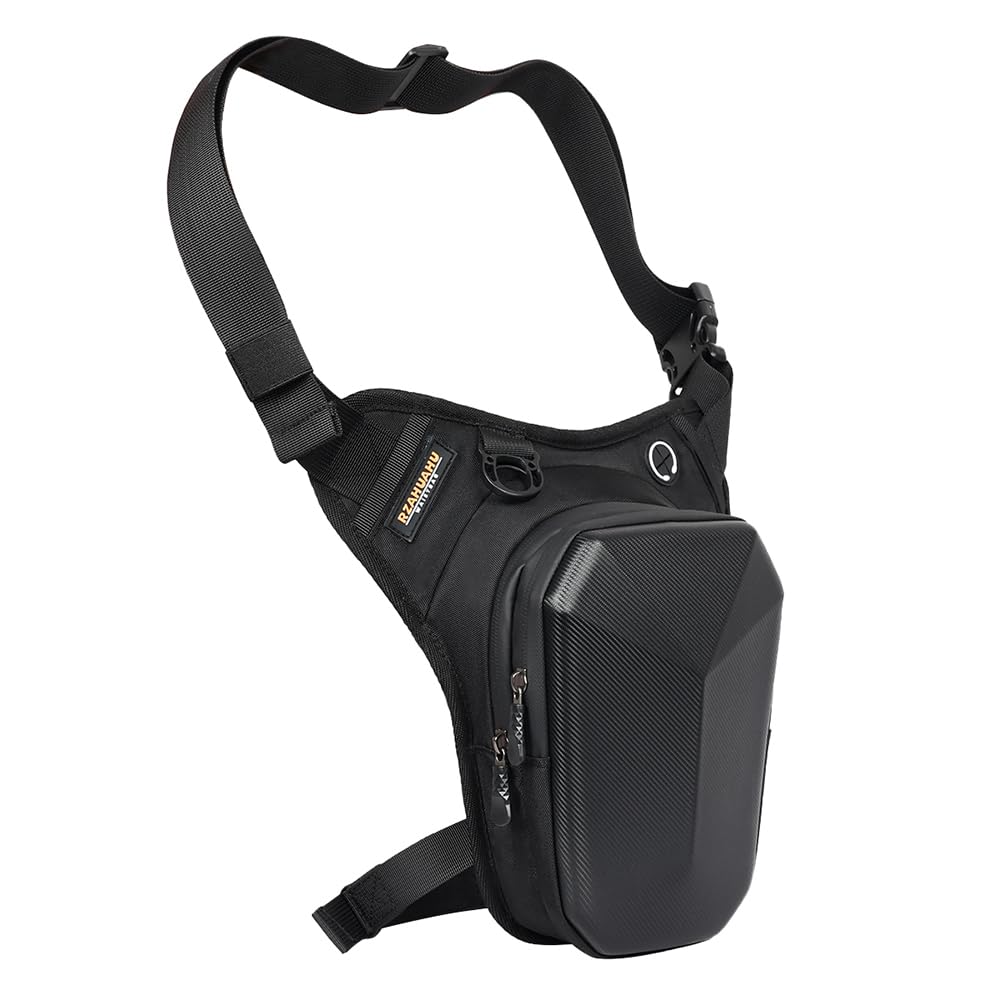 Gutriff Marsupio Cosciale e da Gamba per Uomo e Donna, Marsupio Sportivo da Gamba con Multitasche per Corsa, Ciclismo, Moto, Sport e Lavoro