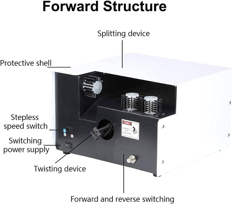 Máquina de torsión y cepillado de alambre, herramientas de pelado y corte de cables, máquina peladora automática de cables, equipo de separación y trenzado de cables.