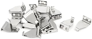 Aexit Sliding Door Hooks Window Stainless Steel Sash Crescent Lock Hook 36mm Over Door Hooks Length 20pcs