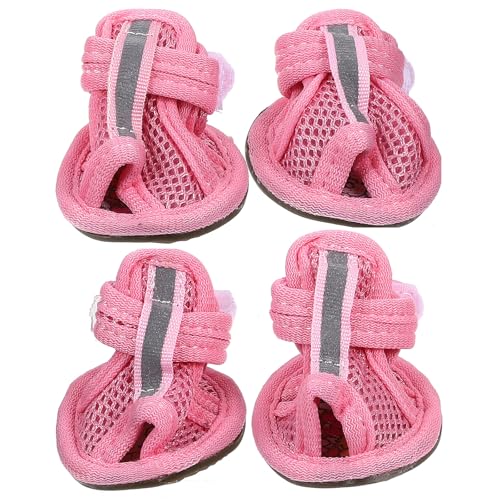 Pet Sandals for Small Dogs, Breathable Mesh, Rubber Sole