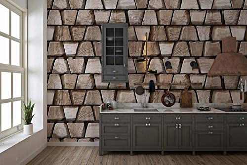 Image of DWELLSINDIA Brick Stone Self Adhesive Wallpaper, Waterproof, Scratch Resistant, Laminated (41cm x 244cm, Multicolour)
