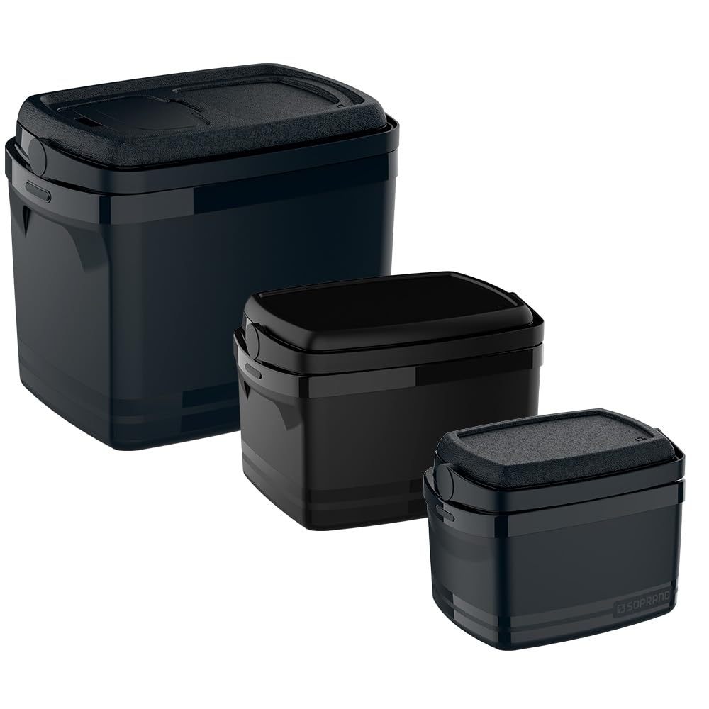 Soprano, 0700, Combo de Caixas Térmicas Tropical 32L/12L/5L, Preta