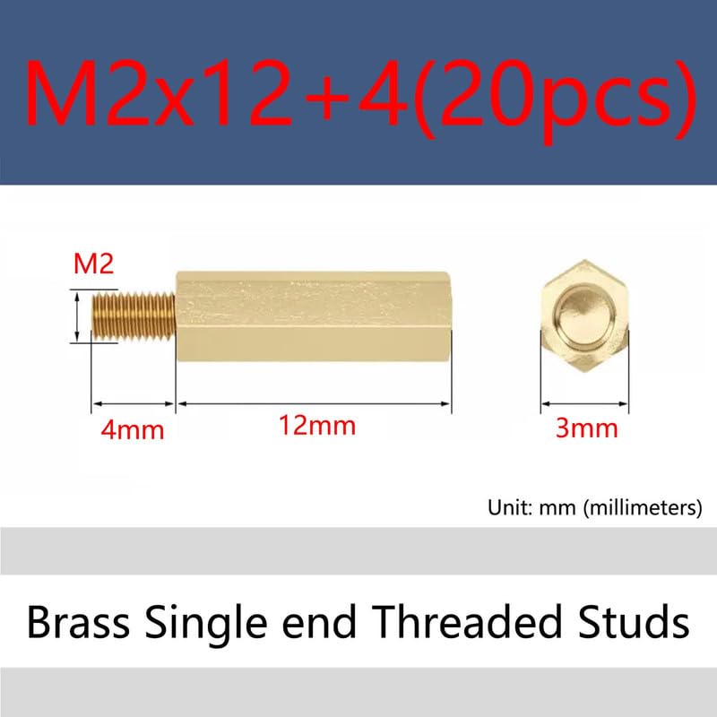 Metalen schroeven 5/10/20st Messing Afstandsschroeven Enkelzijdige Vrouwelijke Schroefdraadstift Zeskant Afstandshouder PCB Moederbord Zeskantige Kolom M2 M2.5 M3(M2.5x24 6mm (10 pcs