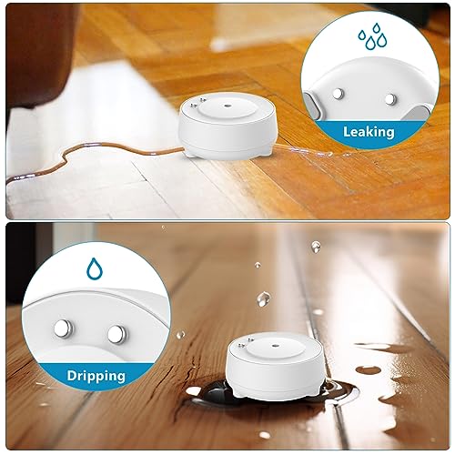 Us:E U-JJ201-3T1-SG-WH Wifi Water Leak Detector, Water Alarm With 110Db Adjustable, 492Ft Transmission Water Leak Sensor thumb #2