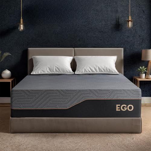 EGOHOME 14" Queen Copper Gel Memory Foam Mattress