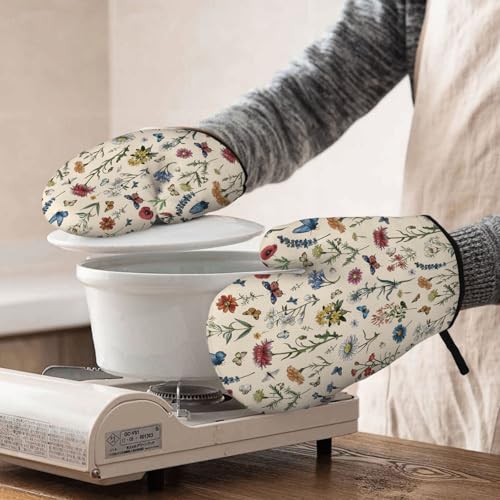Yaedcaon YK-BAIHUAA-ST Floral Plant Oven Mitts And Pot Holders Sets thumb #7
