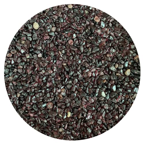 Image of 2 oz Lot Natural Semi Garnet Tumbled Gemstone Chips, Crushed Mini Crystals, Undrilled Crystal Chips (Garnet)