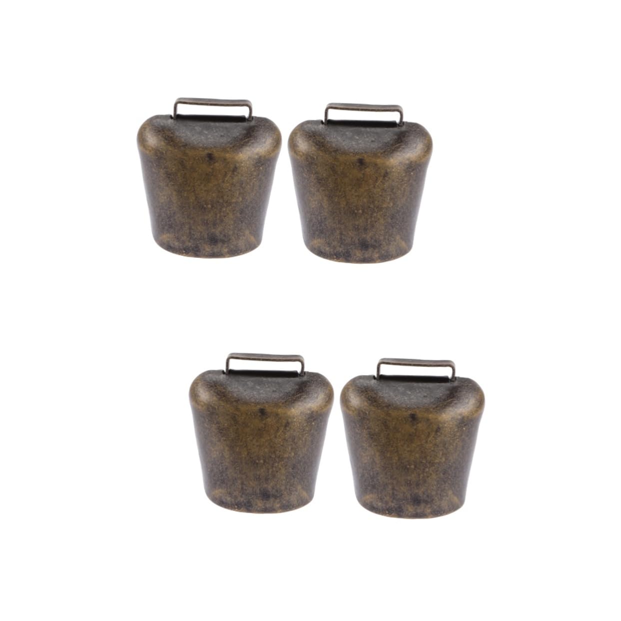 CIYODO 2sets Cattle Bells Livestock Collar Ornaments Farming Accessories Grazing Supplies Stylish Pet Collar Decorations 2pcs*2