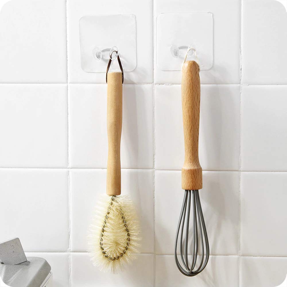 MAKNGRID Strong Adhesive Hook Power Plug Socket Hanger Holder Wall Mounted Self Sticky Hooks Multi-Function Wall Storage Hooks Pack of 02