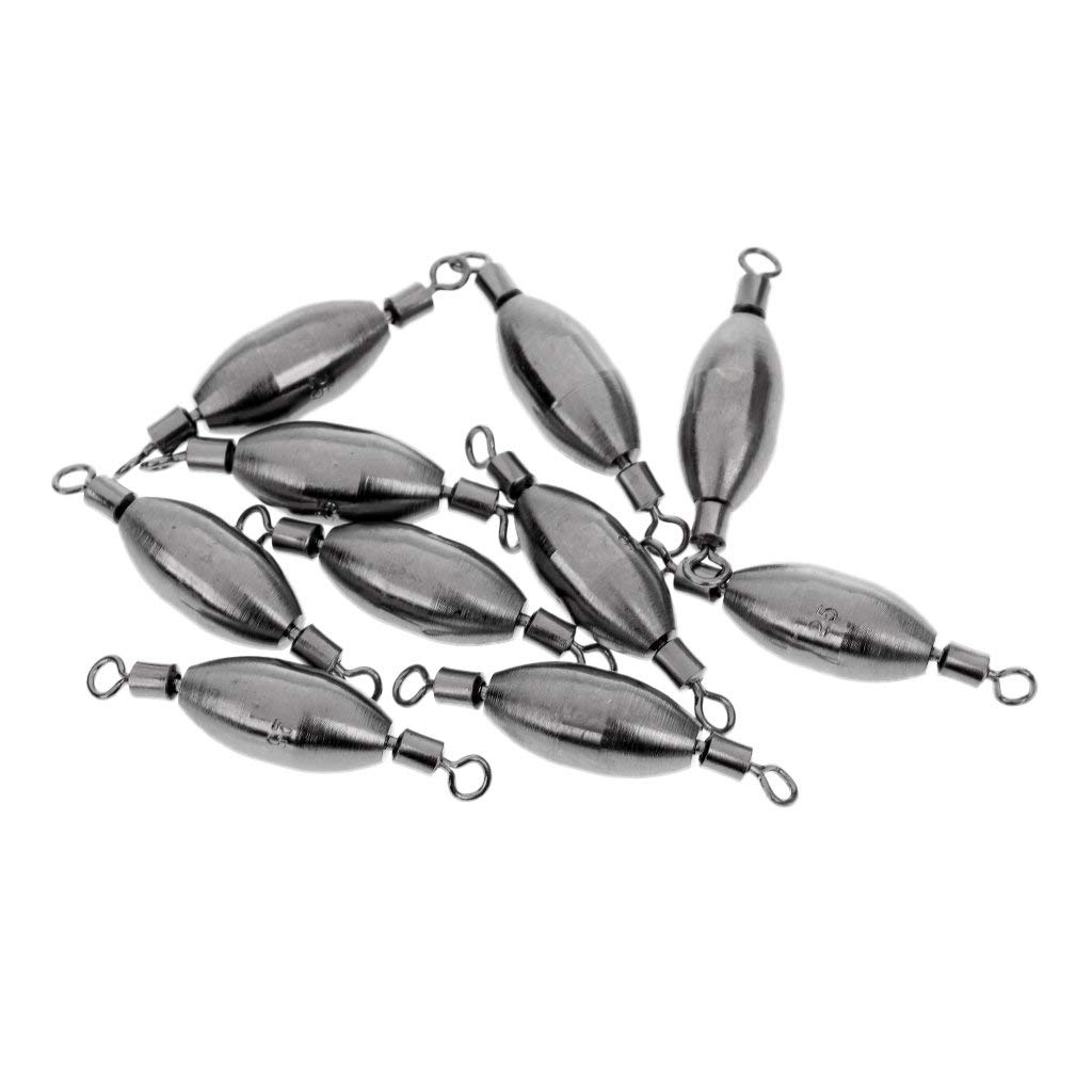 10 Pieces Rig Bass Fishing Weights For Fishing Sinkers Hooks