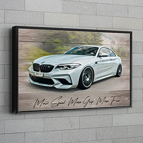 Awesometik Personalized Car Wood Art Car Portrait on a Wooden