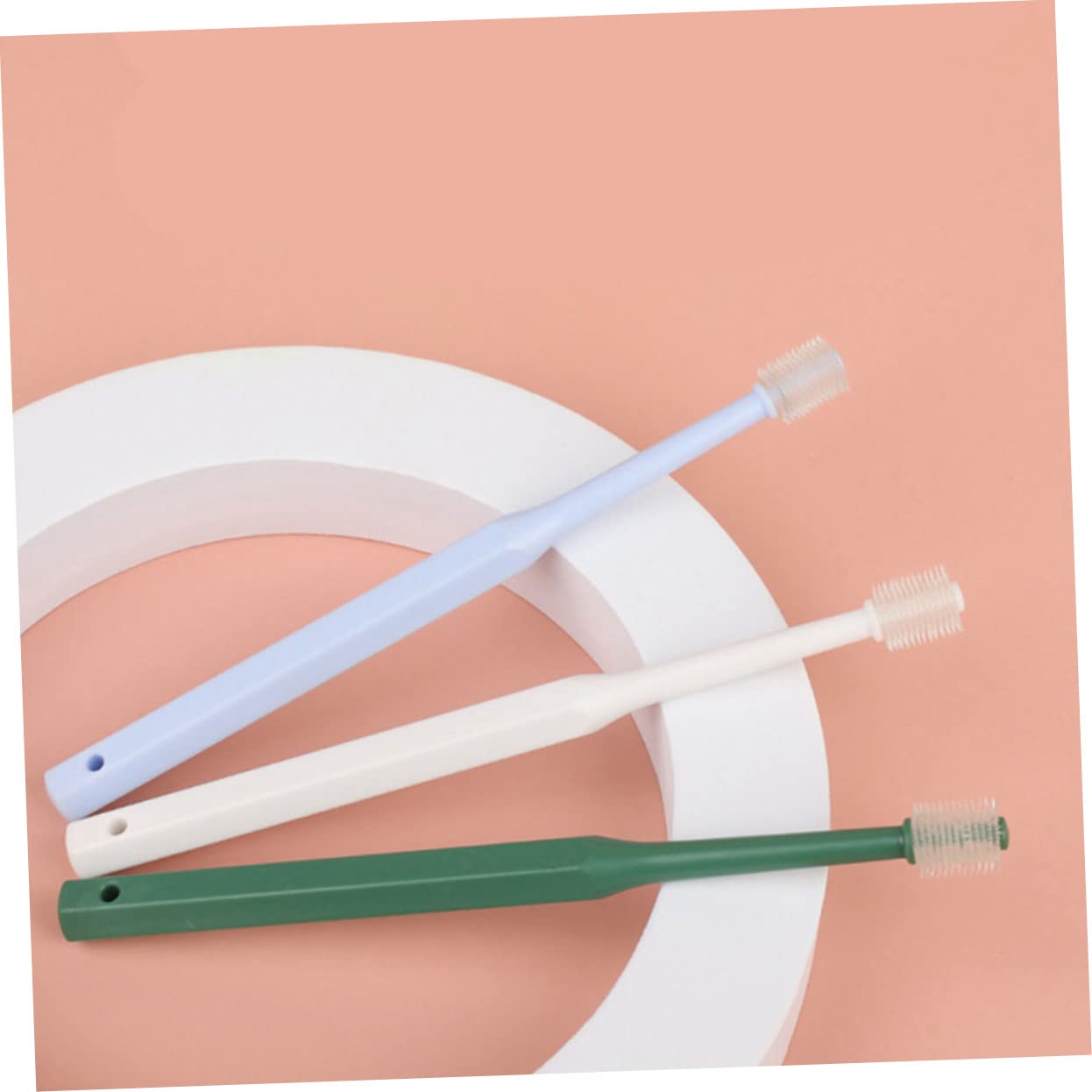 Angoily 12stücke Teiliges Haustier Zahnbürsten Handheld Hundezahnbürste Katzenzahnbürste Aus Hochwertigem Ergonomisches Design Für Sanfte Zahnpflege Und Optimale Mundhygiene