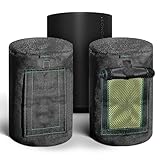 Black 600D Weatherproof Speaker Cover Custom Fit for Sonos Era100 Bluetooth Speaker with SoundFlap