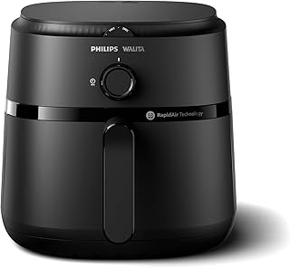 Fritadeira Airfryer Série 1000 XL, Philips Walita, 6,2 litros, Tecnologia RapidAir, Preta, 2 anos de garantia, 110v - NA130/00 - Produto 3 mais recomendado com 4.8 estrelas
