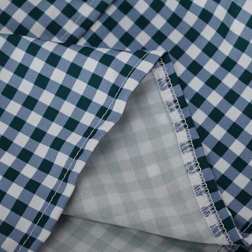 Women's Cute Layered High Waist Lined Plaid Ruffle Pleated Tiered A-Line Flared Flowy Swing Beach Mini Culottes Skirt4