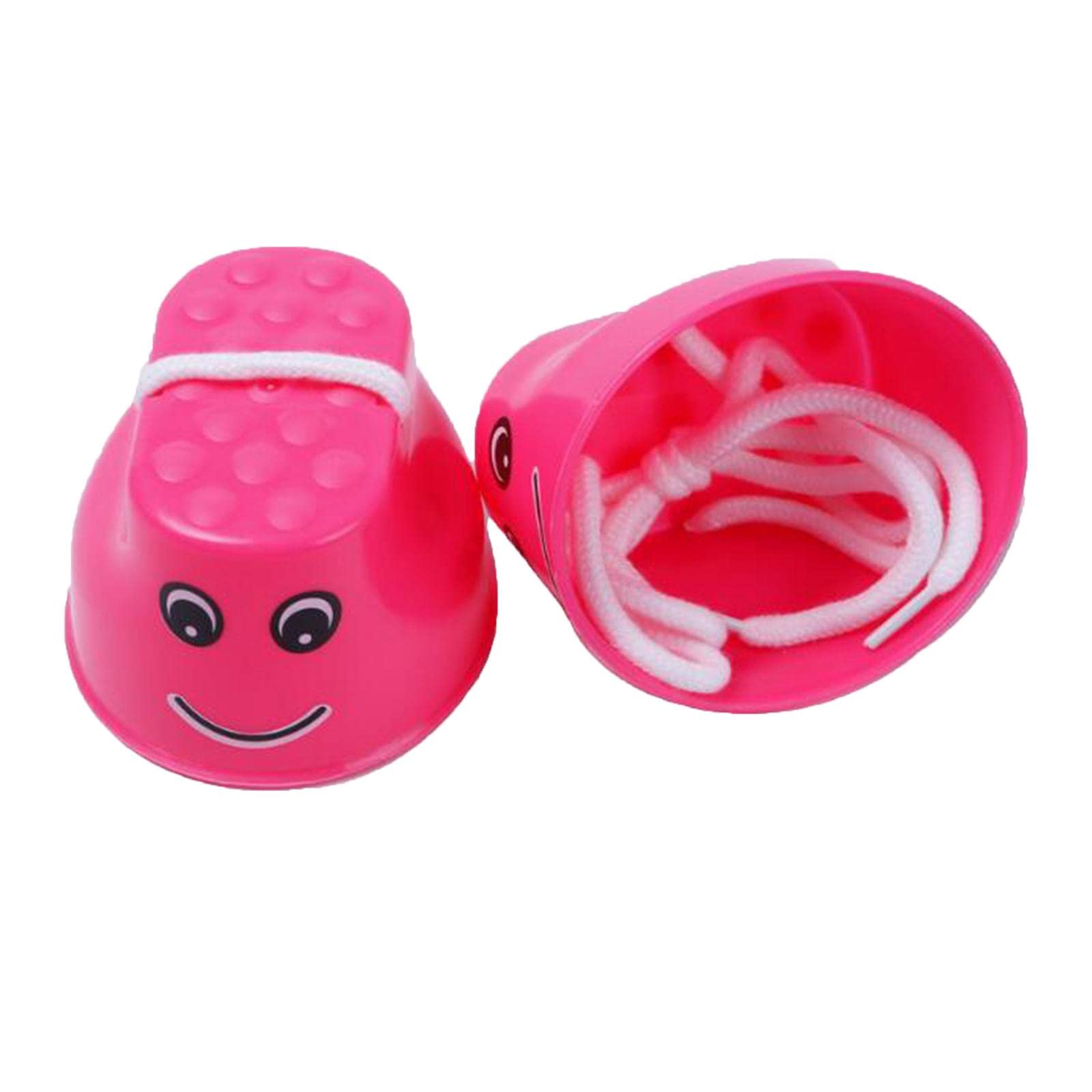 Set of 2 Jumping Stilts for Outdoor Balance Activities and Training, Pink