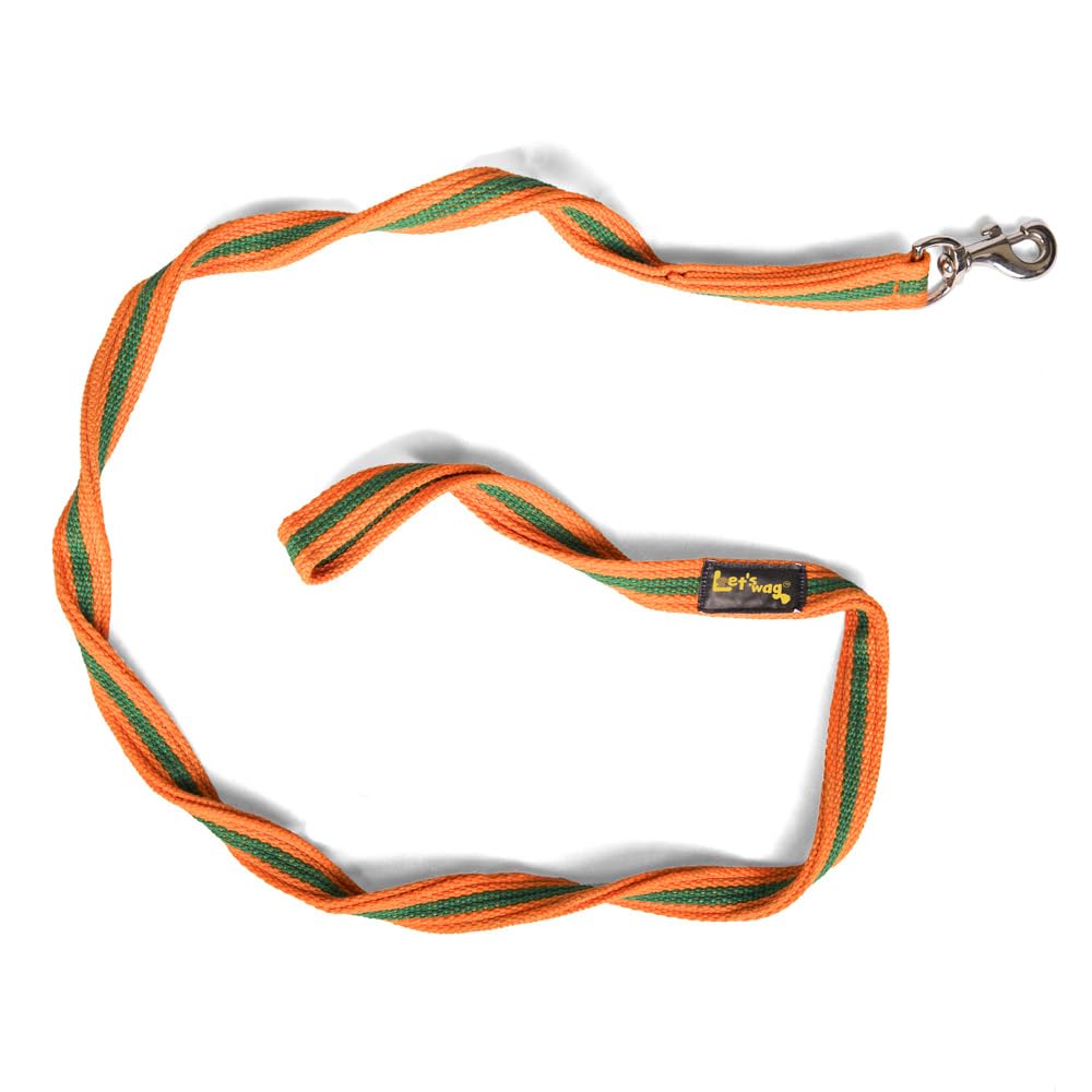 Let’s Wag Premium Fabric Leash 1 inch Orange and Green (B0C9QGLQZ9) Amazon Price History, Amazon Price Tracker