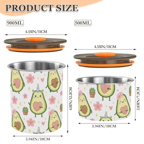 Envase para café acero inoxidable 900 ml DOMIKING miniatura 2