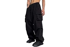 Black Cargo Pants Men Baggy - Stay loose, move free