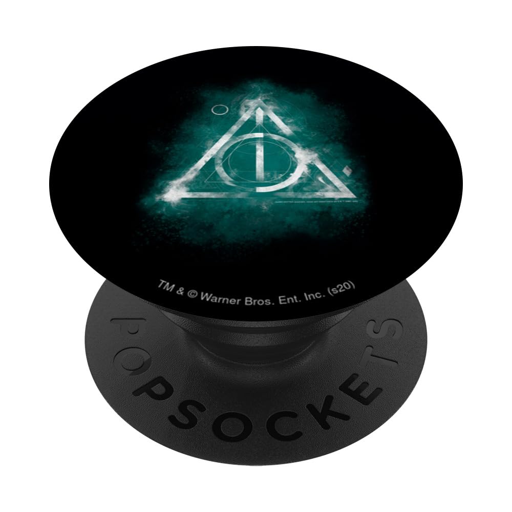 Harry Potter Geometric Deathly Hallows PopSockets Swappable PopGrip, Black