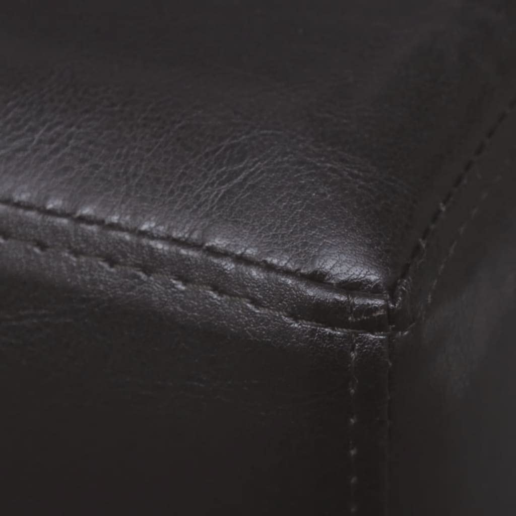 vidaXL Panca 139,5 cm Marrone Scuro in Similpelle
