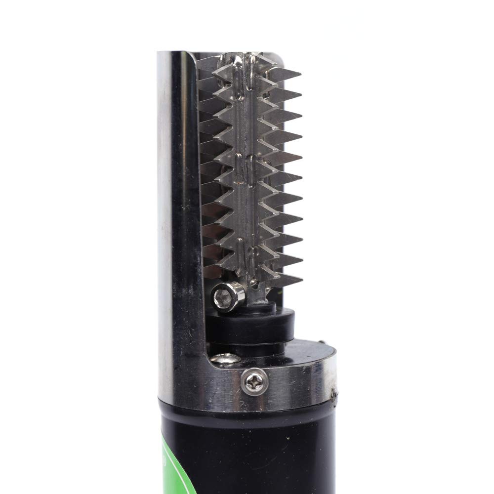 Futchoy Salpicadero eléctrico de acero inoxidable eléctrico para peces, removedor automático de escamas de pescado, resistente al agua, recargable