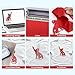 Sileelis Red Iron on Vinyl Heat Transfer Vinyl HTV-12×10FT HTV Vinyl Compatible with Cricut, Heat Transfer Vinyl for Fabric DIY Craft, Easy to Cut & Weed for Shirts and Bags