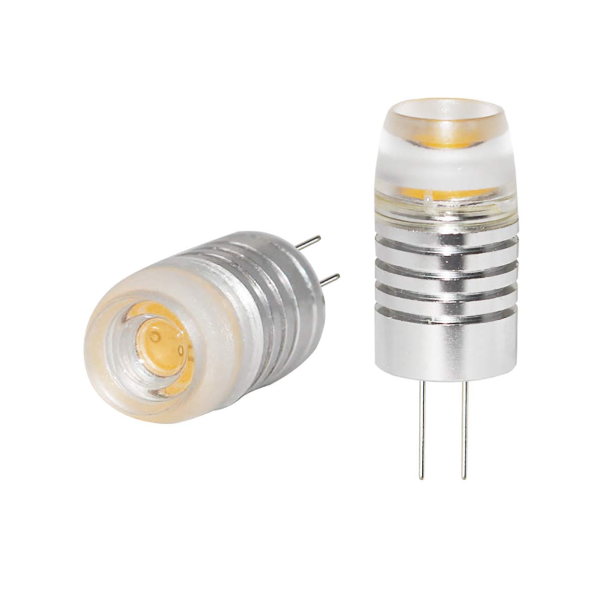 POCKETMAN G4 LED Bulbs AC/DC 12V 2W COB Bulb 300LM Cold White/Warm White G4 bi-pin LED Bulb for Indoor Decoration Pack of 6 (Cold White) - Image 3