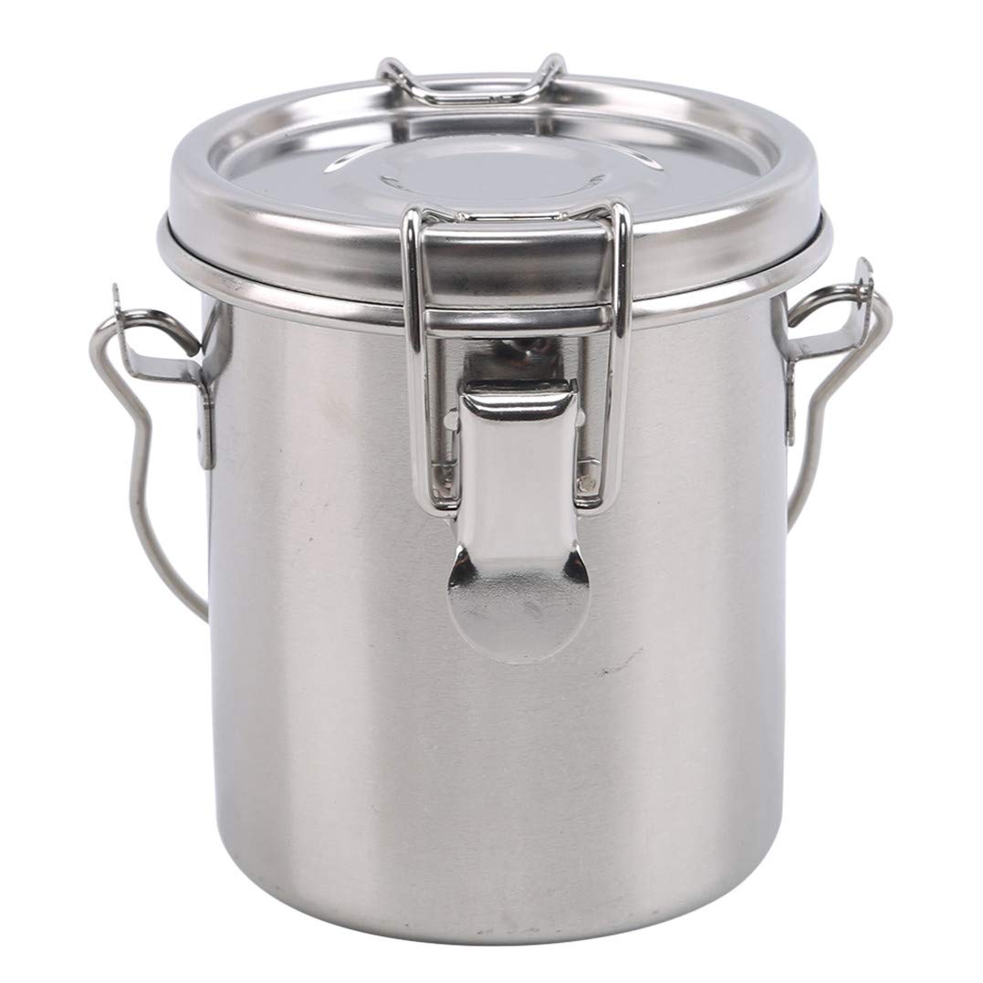 Weryffe Stainless Steel Painting Brush Washing Bucket Artist Portable Handle Pen Barrel Cup Brush Pot Oil Paint Steel Pot for Art Supplies