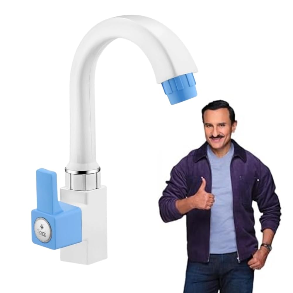 Sparsh Pearl Swan Neck Tap for Bathroom/Kitchen/Outdoor PTMT Tap (Ludo Pro Series)-image-12