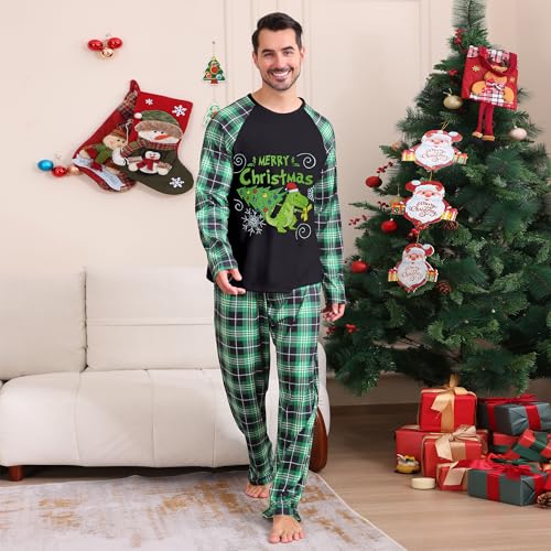 Family Christmas Pajamas Matching Sets Christmas Pjs for Womens Mens Couples Holiday Home Xmas Family Sleepwear Set3