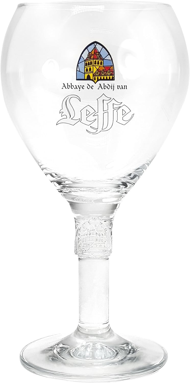 TUFF LUV Leffe Lot de 2 verres à bière belge nucléés demi-pinte à bord (2 x M104_S)