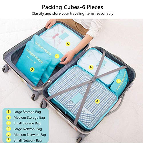 Vicloon Multifunction Packing Cubes - 8 PCS Organizer Packing Bags for Suitcase, Luggage Packing Organizers with Shoe Bag, Travel Storage Accessories - Image 4
