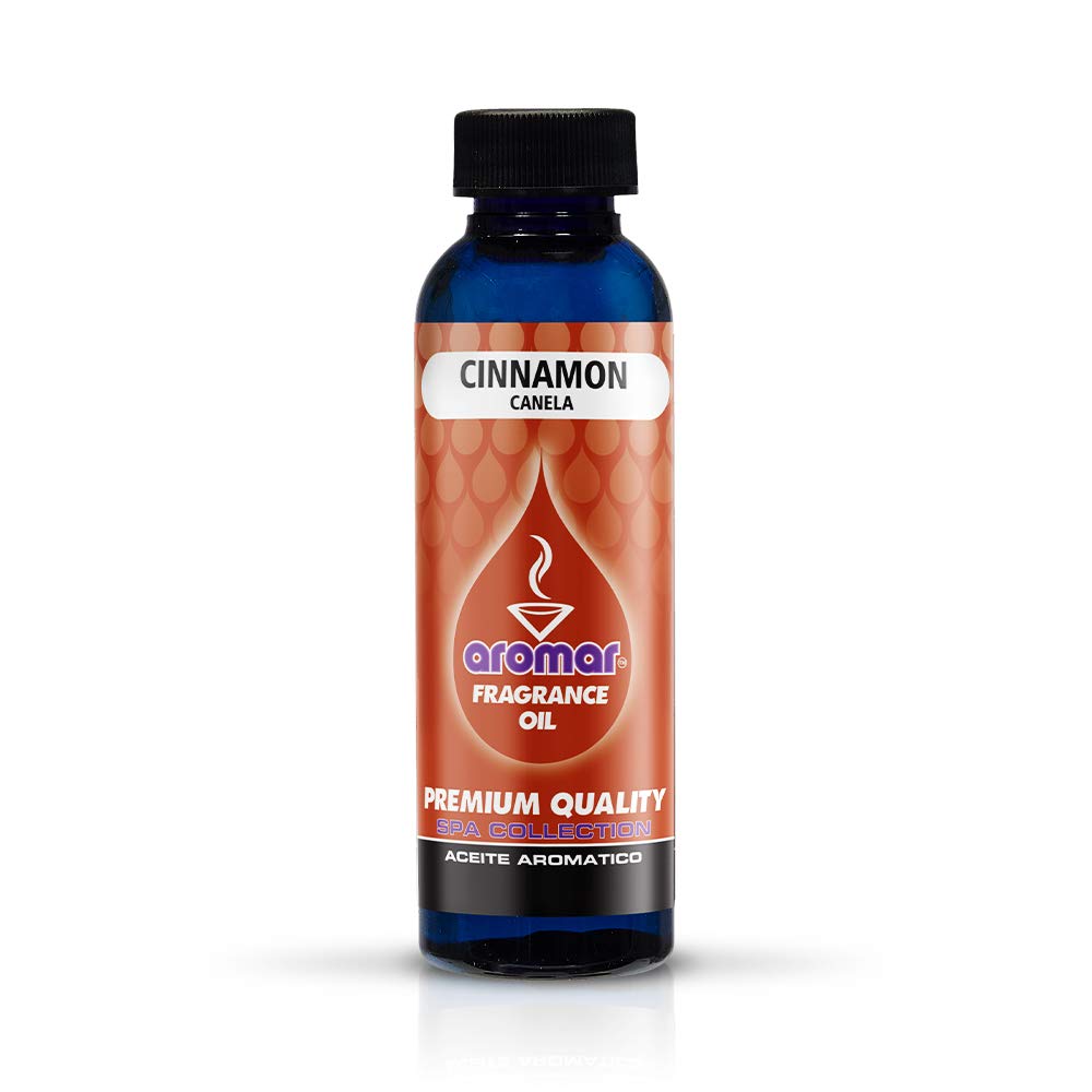 AromarPremium Fragrance Oil, Pack of 3 Cinnamon 2oz. Bottles. Long Lasting Aromatic Scent, Fresh and Revitalizing Aromatherapy for Living Room, Bedroom, and Kitchen