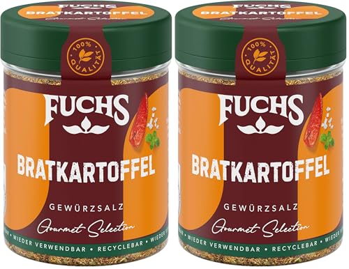 Fuchs Gourmet Selection Klassisch/Heimisch – Bratkartoffel Gewürzsalz, nachfüllbares Kartoffel...