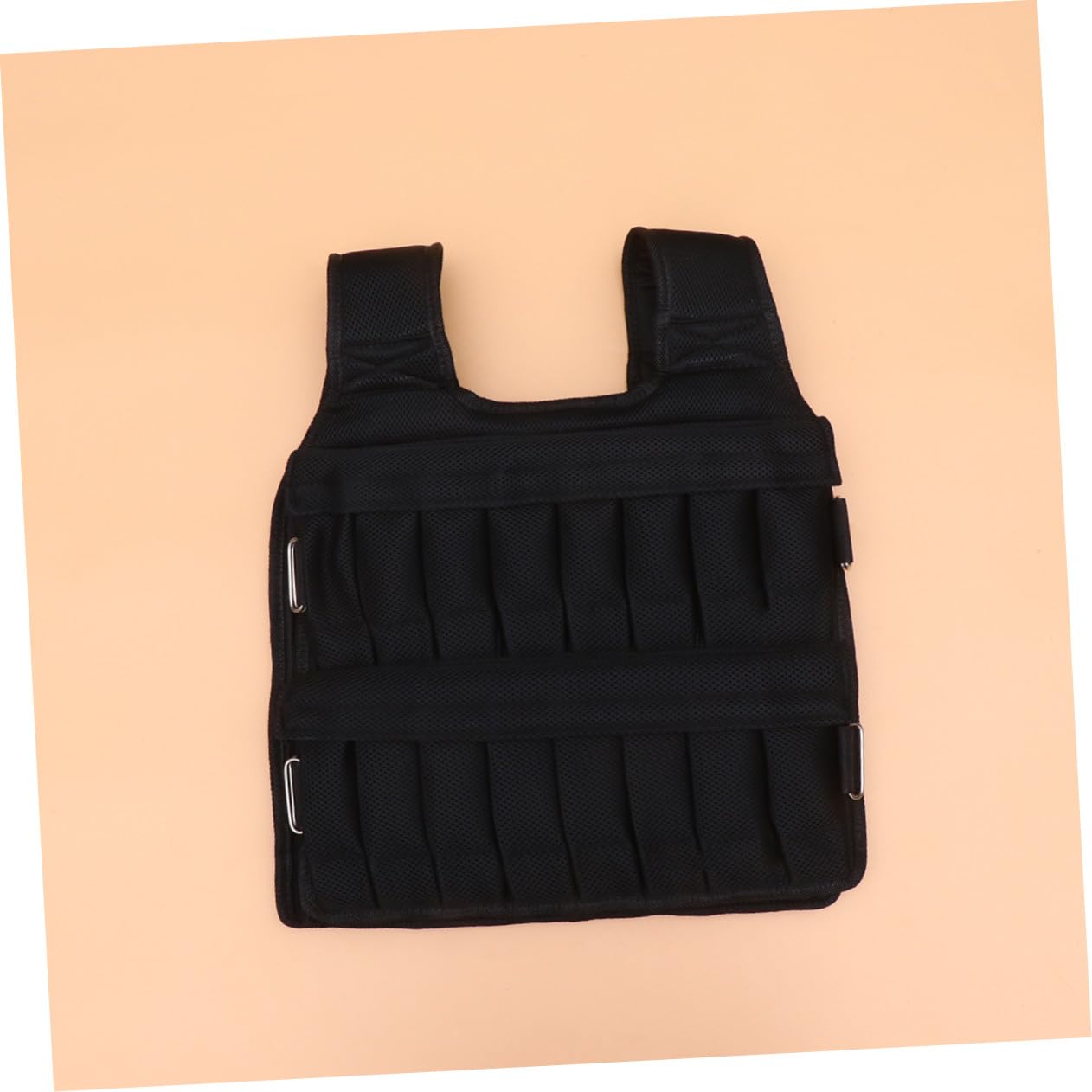 Gilet Zavorrato Sportivo Nero 35kg in Rete e Cotone