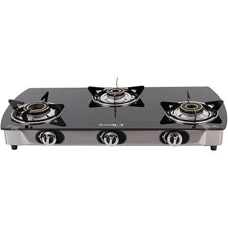 glass top gas stove 3 burner auto ignition